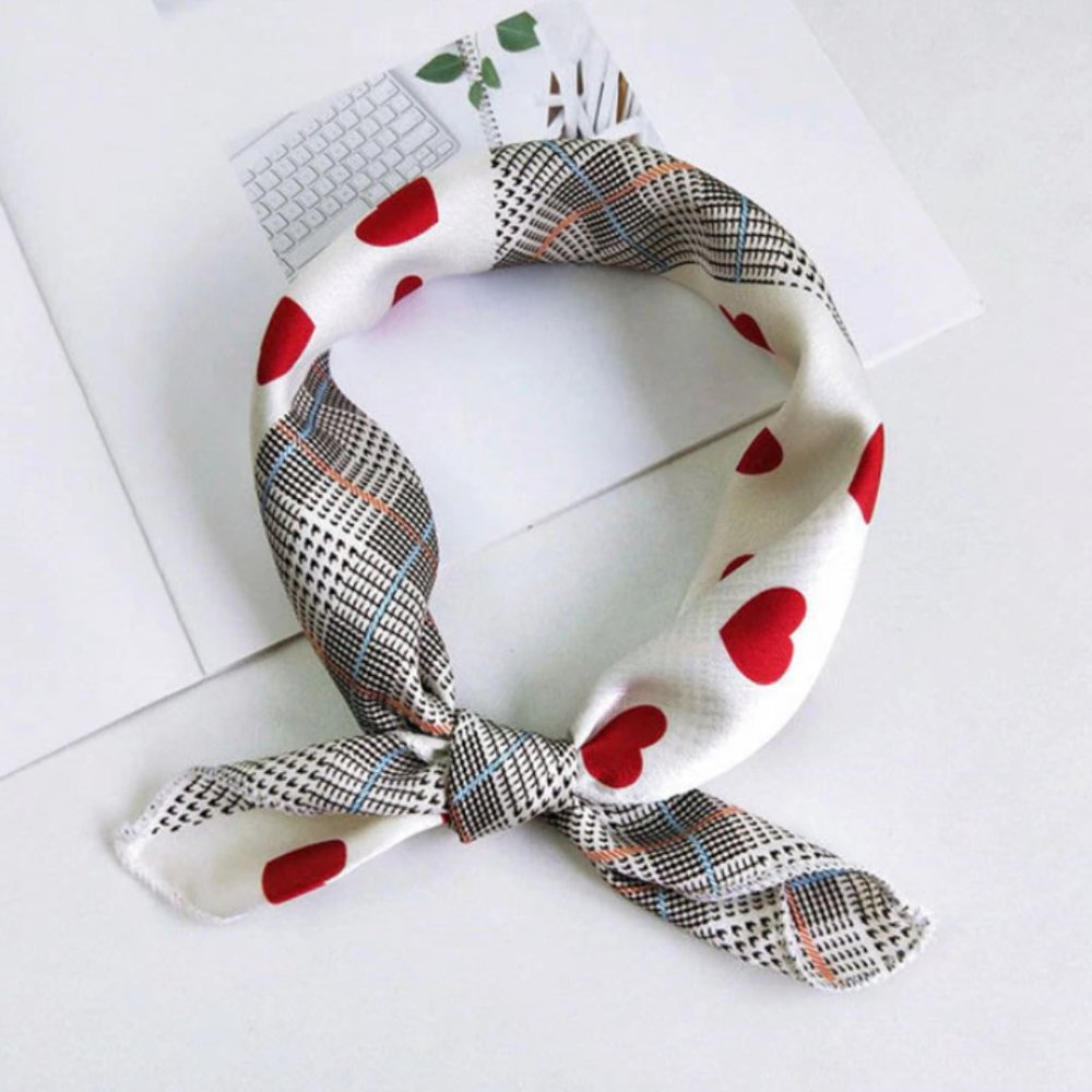 Silky Square Scarf for All Purpose